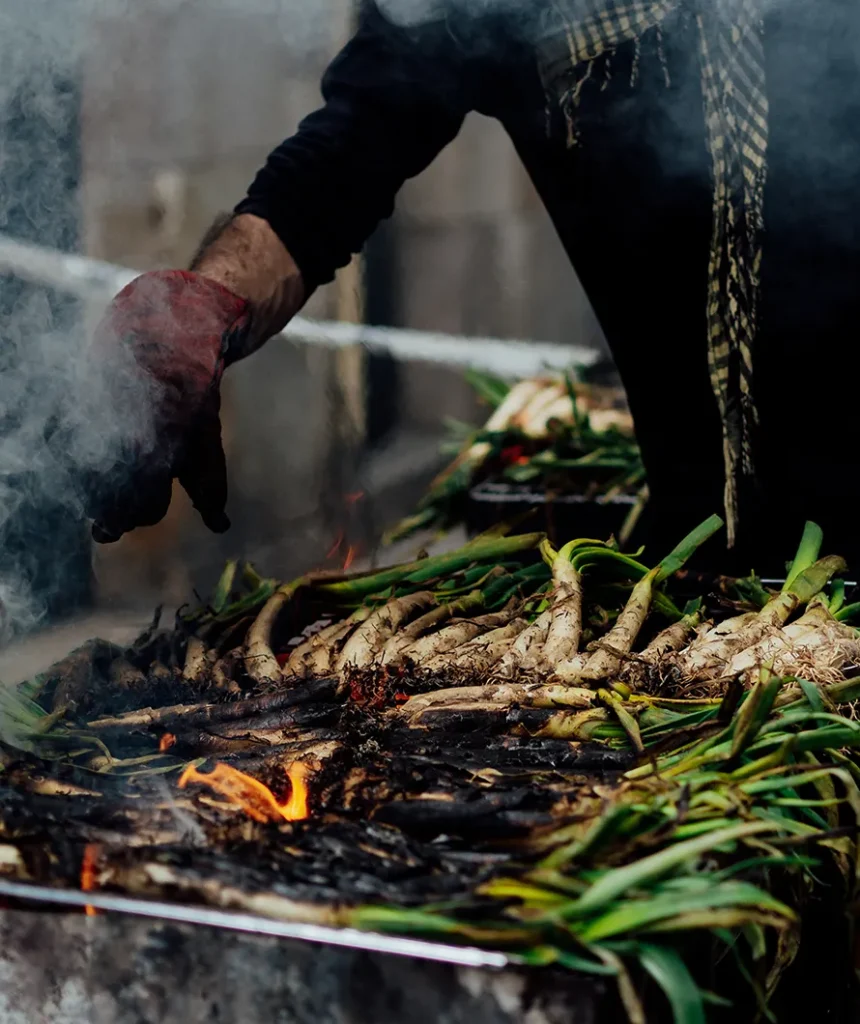 Calçotada a la brasa
